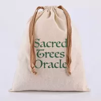 Embroidered Sacred Trees Oracle Card Bag (PRE-ORDER)